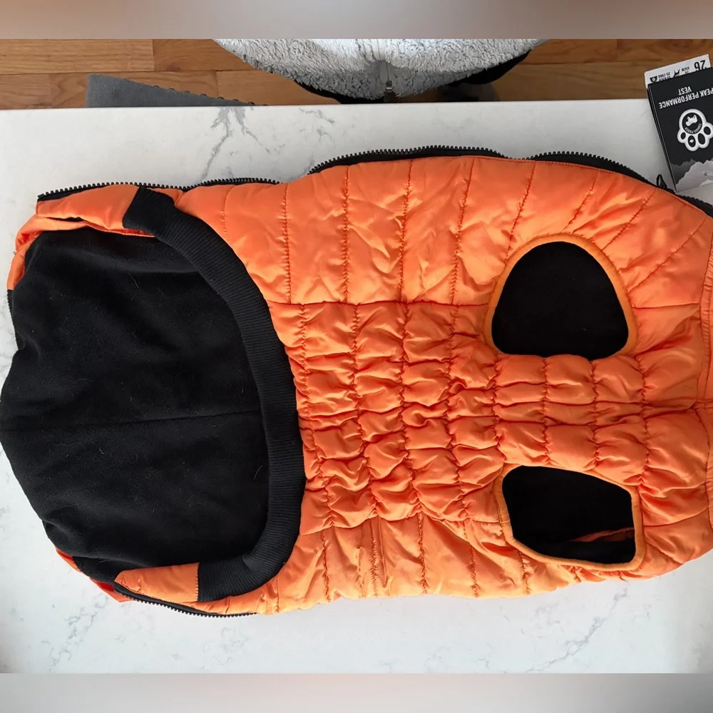 Canada Pooch Vibrant Orange Dog Coat